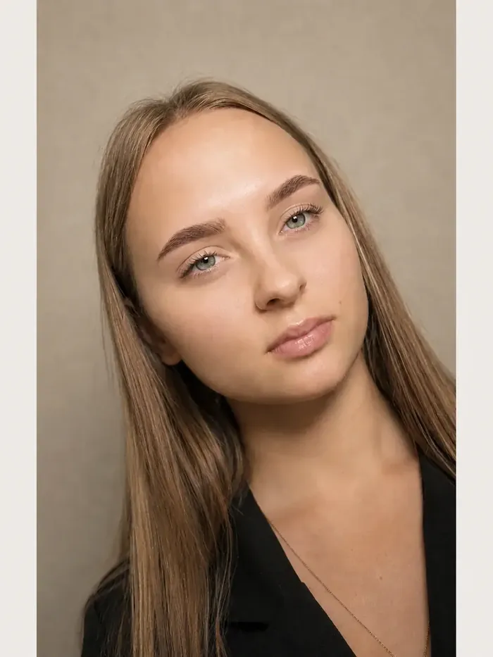 More defined brow shape with tint