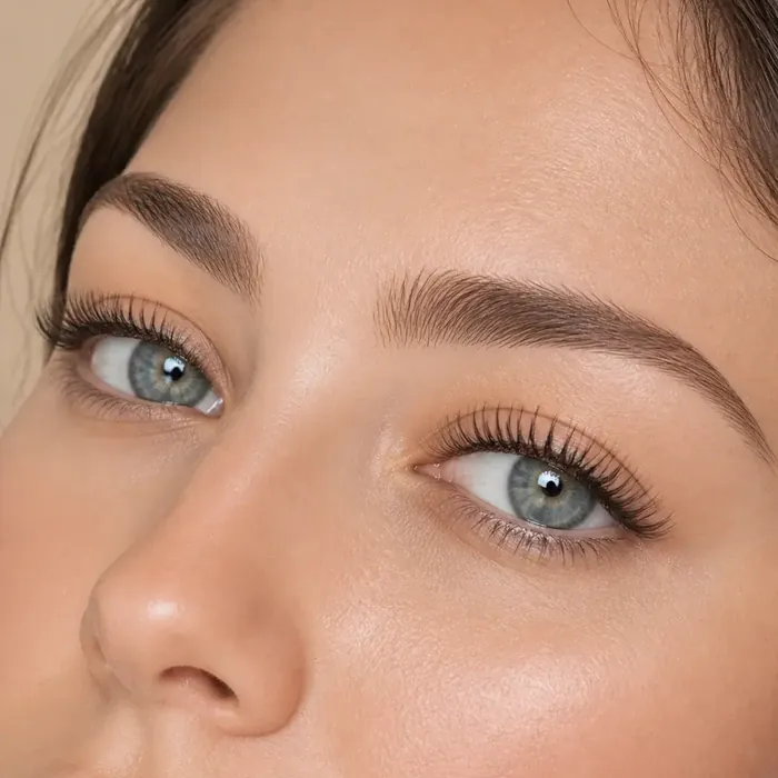 Wet look lash effect